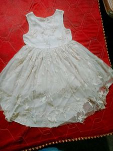A Disinged Zip Cream Lace Detail One Piece Dress