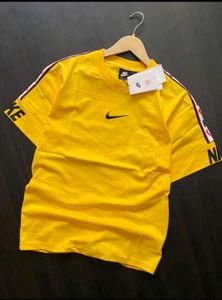 Nike Yellow Tee with Sleeve Details
