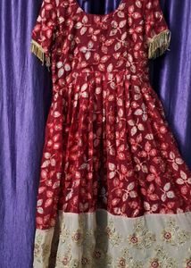Elegant Embroidered Anarkali Dress
