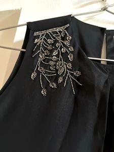 Elegant Black Embellished Dress