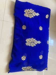 Blue Saree