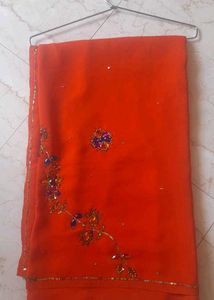 Designer Saree With Heavy Work