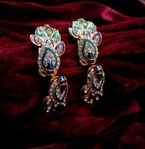 Peacock gold bangles