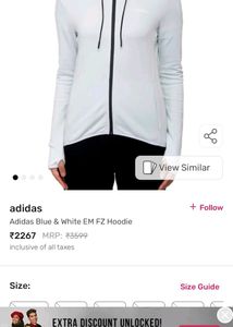 Adidas Full Zip Sweatshirt