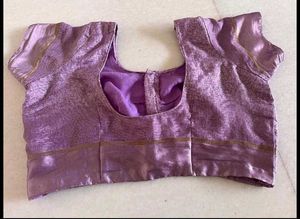 Lavender Purple Soft Saree With Blouse