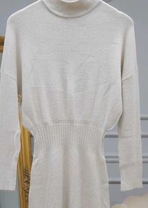Elegant Knit Turtleneck Dress