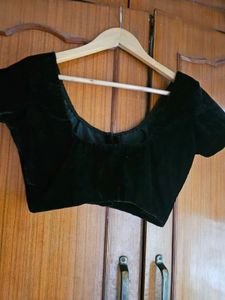 New Black Velvet Blouse