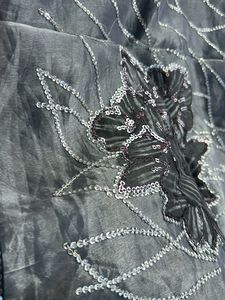 Grey Floral Saree