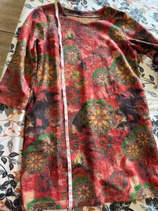 Red Floral Print Dress