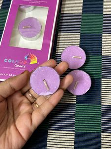 Home Centre Lilac Tea Light Candles | Only 6 Candles Available | Unused 6 Candles | Mild Lavender Fragrance