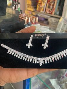 Sparkling Crystal Necklace &amp; Earring Set