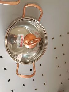 Set Of 2 Steel Handis With Glass Lid