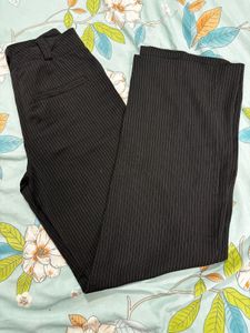 Pinstripe Flare Leg Trousers