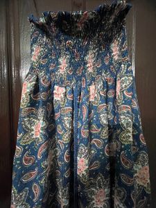 Blue Dress strapless ✨✨✨🪡🪡