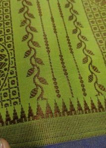 Pochampalli Handloom Silk Saree for Women (Green)