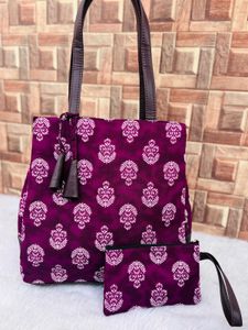 Handicraft Hand Bags With Small Pouch
