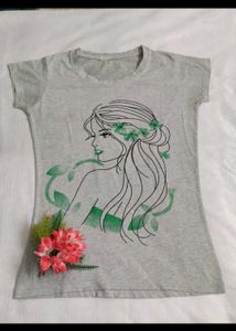 Grey Girly Tee