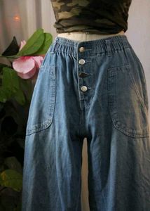 Blue Button Up Jeans