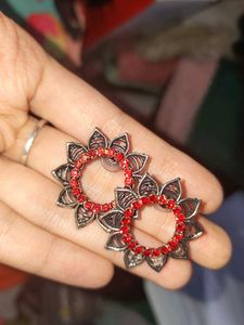 Redflower Earrings