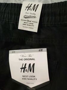 H&amp;M Black Cargo Pants