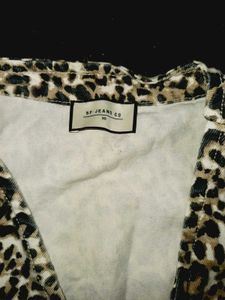 Leopard Print Vest Coat