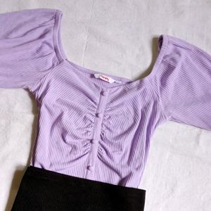 Sweetheart Neck Coquette Pinterest Lavender Top