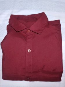 Maroon Casual Shirt