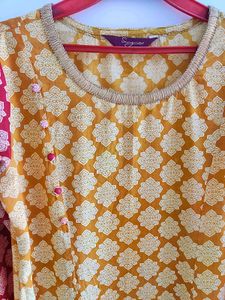 Dual Shade Kurta 🧡❤️