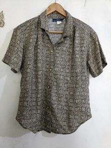 Weave Pattern Half Shirt
