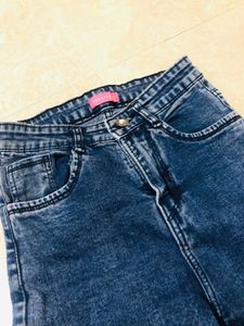 Acid Wash High-Waisted Jeans