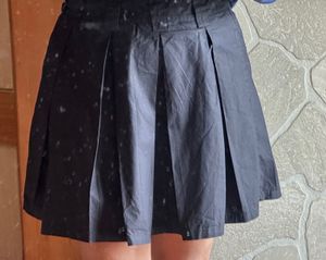 Black Pleated Skirt