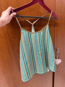 Green spaghetti top with sexy back