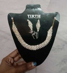 Stone Necklave With Ear Ring