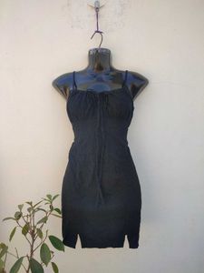 Chic Black Mini Dress-Wild Fable