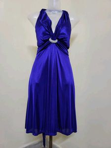 Elegant Blue Party Dress