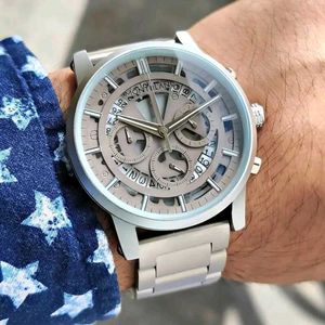 MONT BLANC PREMIUM MENS METAL BELT ⌚