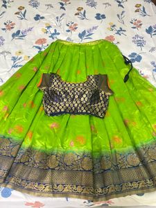 Elegant Green Lehenga & Blouse Set