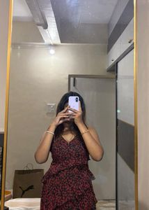 Floral Ruffle Mini Dress