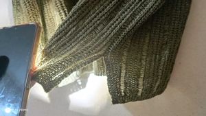 Olive Green Knit Sweater