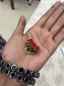 Pair Of Bangles With A Hairclip
