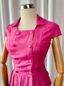 Pink Double-Breasted Thin Top