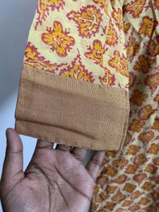 Floral Print Kurta, long and straight