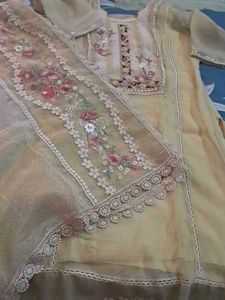 Like New Kota Doriya Suit With Embroidery  Duppata