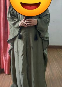 Beautiful Olive Color Kaftani Abaya New