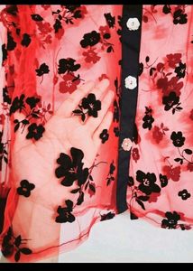 Red Sheer Shirt ❤️