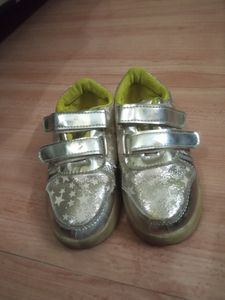 Golden Shoes For Girl Shoe Size 30