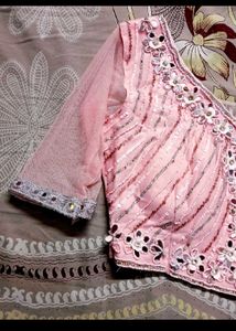 Ready To Wear Pink Saree✨