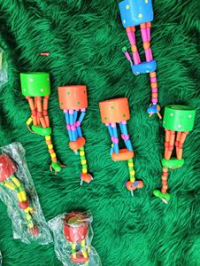 🦌 dancing  Wooden Art Toy 🏡Raksha Bandhan Gift