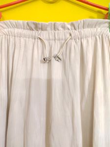Beige Flowy Skirt