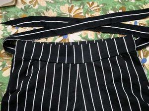 Striped Wide-Leg Pants